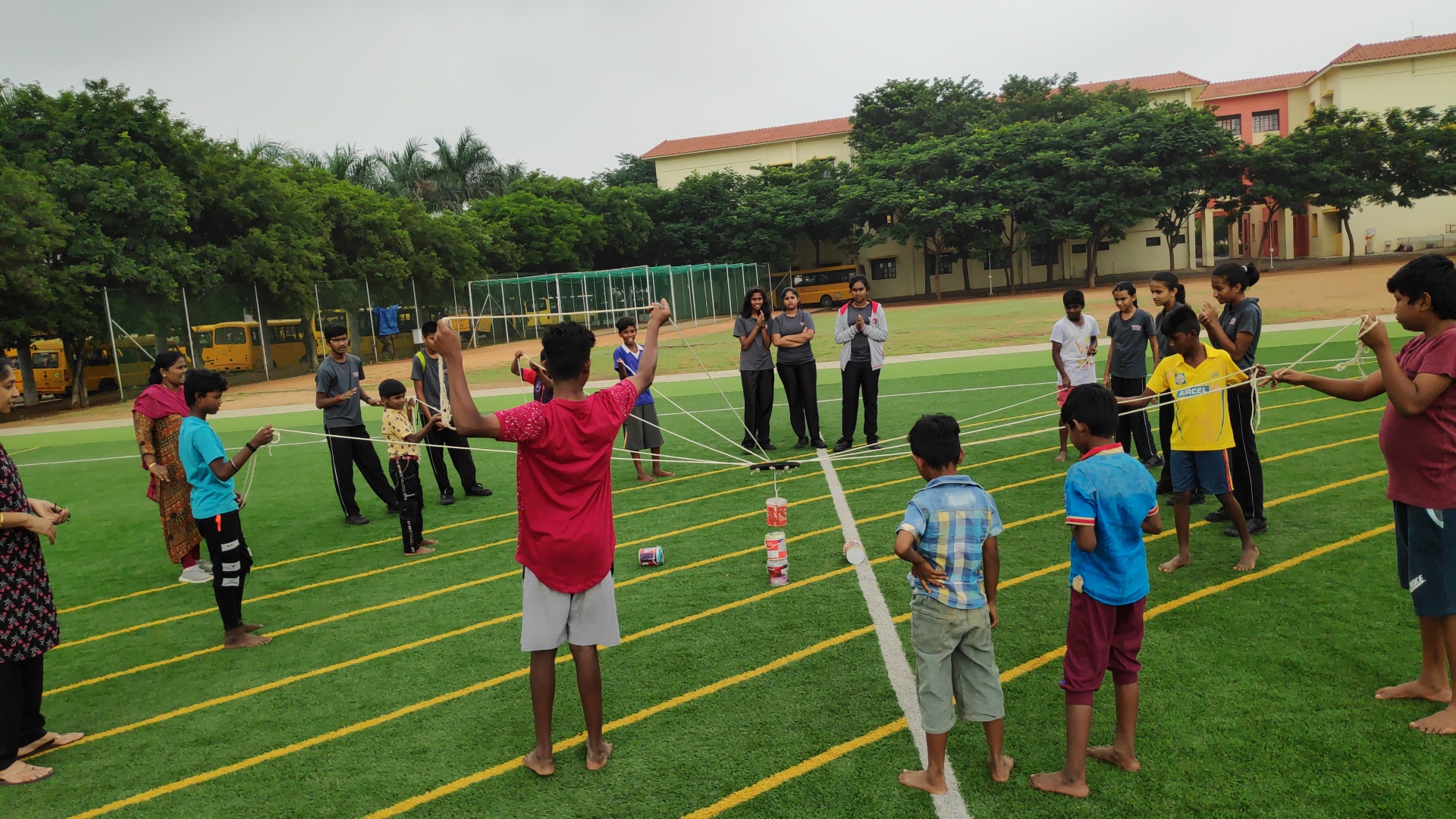 Community games for rural children | Yuvabharathi Public School - Top CBSE School